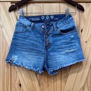 Rewash Distressed Blue Jean Shorts